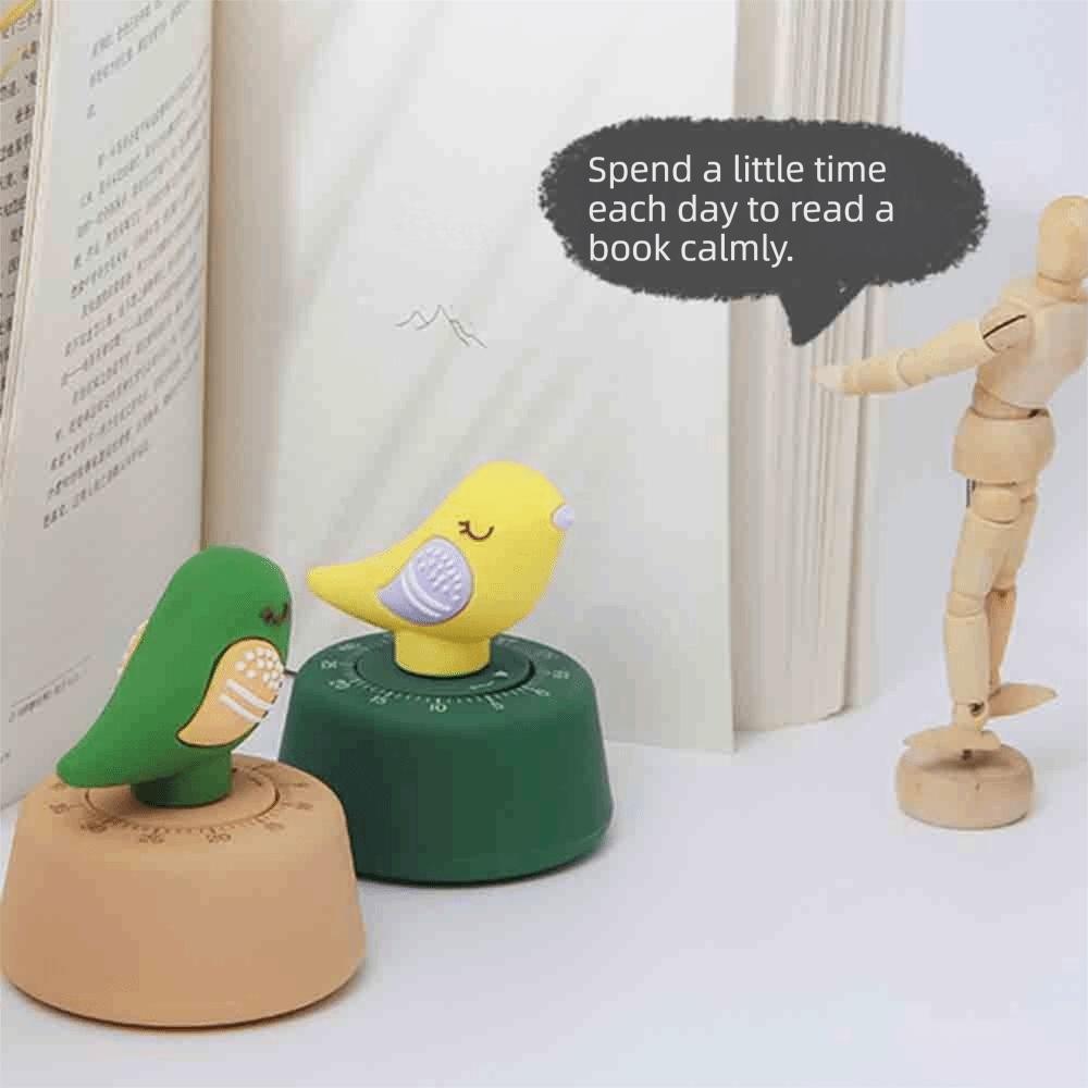 Bird Shaped Kitchen Timer Rotating Study Time Manager Household Timing Tool Countdown Timer Baking