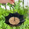 Large Capacity Bird Feeder Umbrella Outdoor Hanging Decorative Weather Resistant Open for Balcony Garden Backyard Birdseed Holder