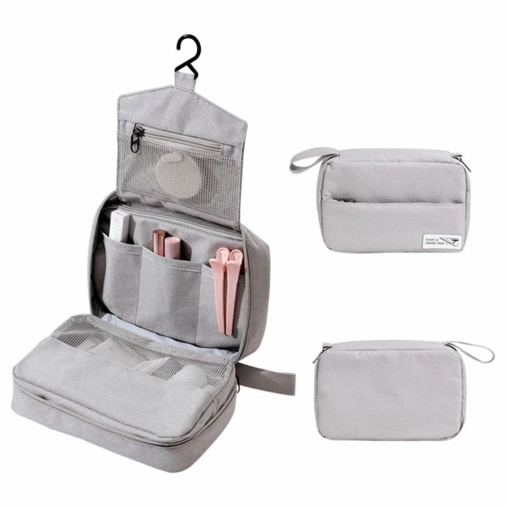 Large Capacity Travel Toiletry Bag with Hook Makeup Bag Hanging Cosmetic Bag Women