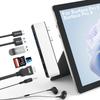 Хаб Surface Pro X с 4K Thunderbolt 4 Данные 100 Вт 2x USB Картридер и Аудио USB-хаб Surface Pro 9 для Тройного Дисплея Pro 9 HDMI USB для Surface Pro 9/Pro