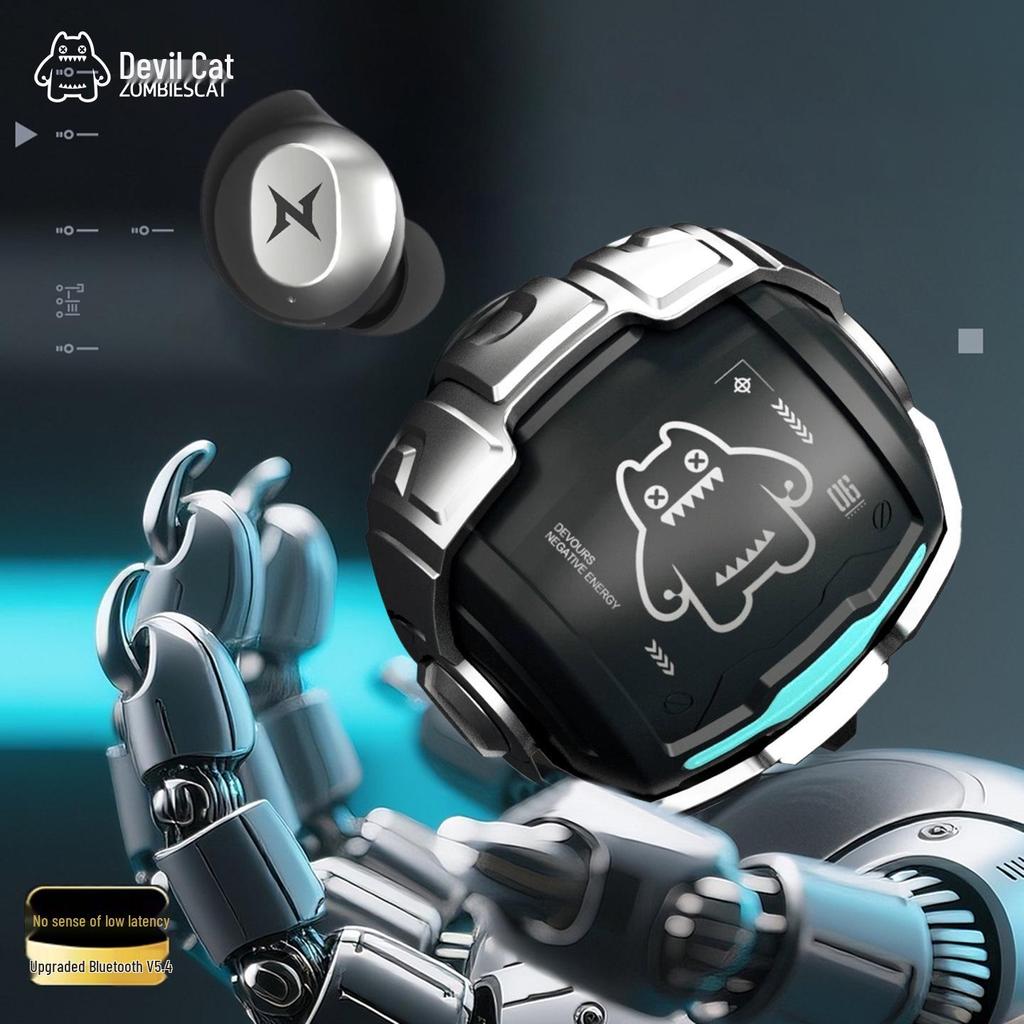 Беспроводные Bluetooth-наушники для сна и игр Devil Cat B12 с AI-переводом (Модель 2025 г.)