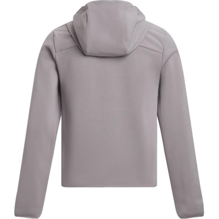 Under Armour Essential Swacket Training Hooded Long Sleeve Jacket Women Jackets Fatigue-Gray 1378850-015
