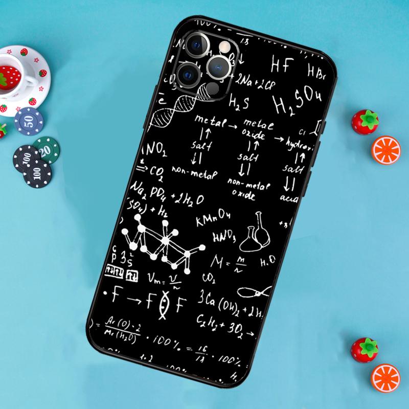 Чехол для телефона с формулами по физике, науке, математике для iPhone 13 16 15 11 12 14 Pro Max 13 12 mini XR 15 16 Plus 16e Cover Funda