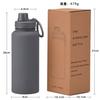 1 Liter Stainless Steel Water Bottle with Vacuum Insulation, Keeps Hot or Cold, Direct Drinking, Leak-Proof, Wide Mouth, Easy to Clean, Portable, for