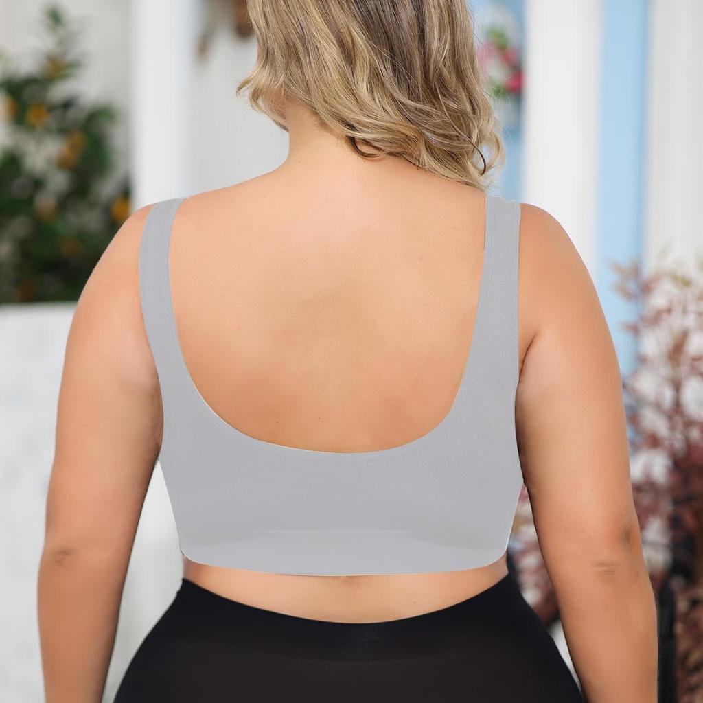 Plus Size Women's Lingerie Bra Comfortable, Bottomless, Gathering Gathering Side Breasts, Preventing Sagging,grizzly Packaging
