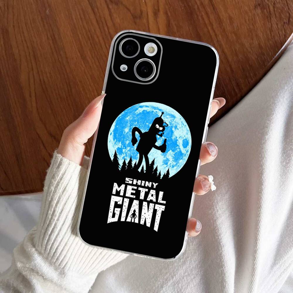 Смешной анимированный чехол для телефона Futurama для IPhone 17 16 15 14 13 11 12 Pro Max 16 Plus Прозрачный