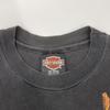 HARLEY-DAVIDSON 90s Charcoal Eagle Bar T-shirt tops L blackUsed