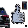 Жестовый свет Забавный автомобильный палец свет с дистанционным управлением Атмосферный свет Ручная лампа Наклейка Светящаяся панель Автомобильный свет Универсальный