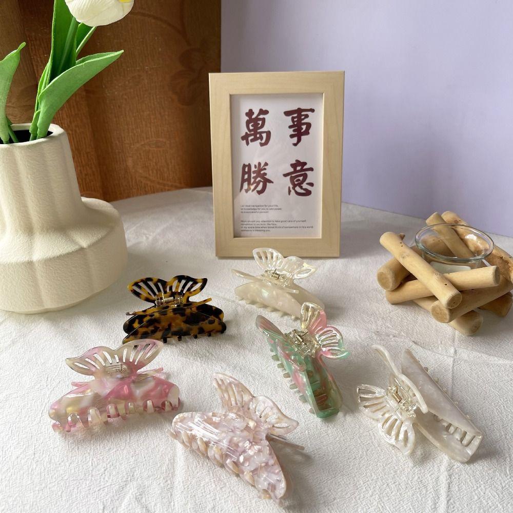 Заколка для волос Уксусная кислота Акула Заколка Цветная Задняя Голова Захват Для Волос Бабочка Коготь Для Волос Девочки