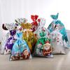 1Set Christmas Gift Bag Extra Large New Year Gift Candy Bags Laser Printing for Christmas Package Decoration PE Xmas Bag