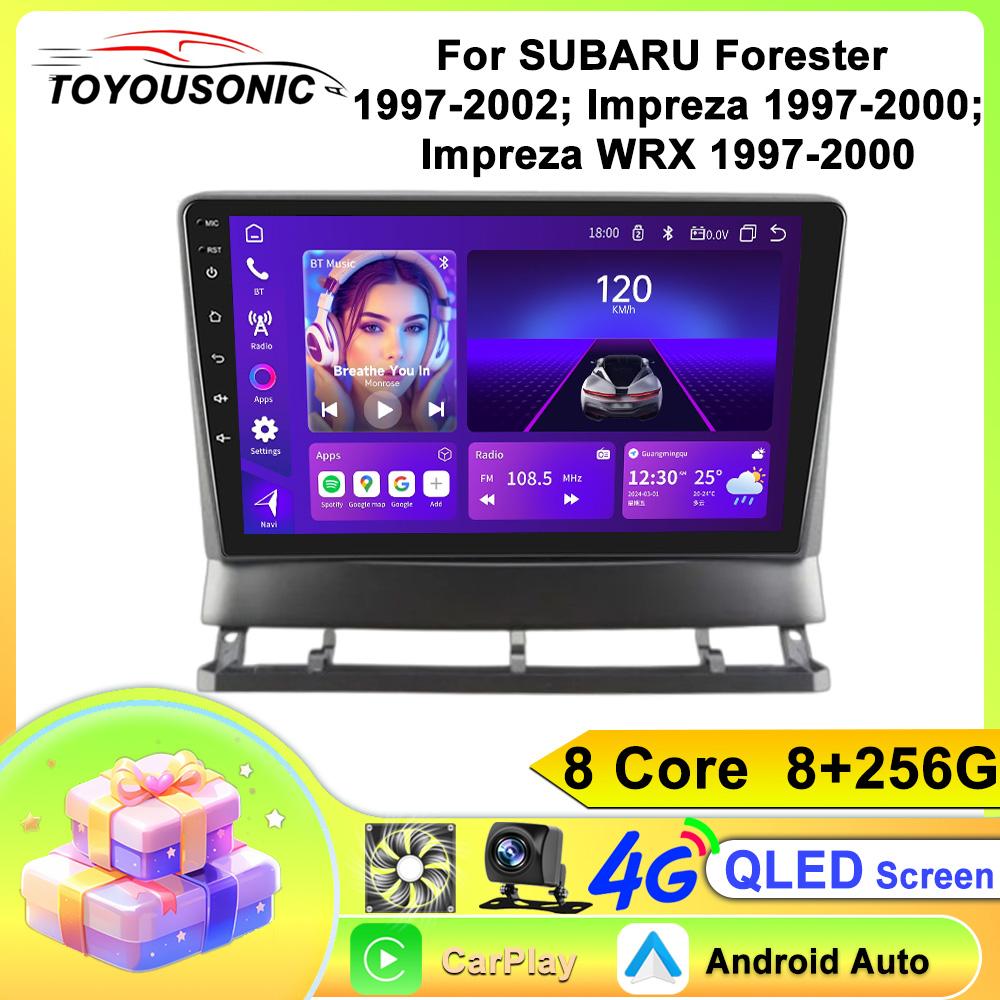 Android Car Multimedia Player For SUBARU Forester 1997-2002; Impreza 1997-2000 WRX 1997-2000 GPS Navigation CarPlay 4G Head Unit Stereo Video Player