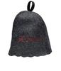 Hat for Sauna and Bath "Love" Natural Felt Gray (SUN-LA-794)