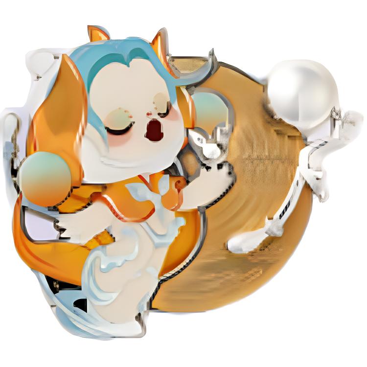 POP MART Skullpanda Коллекция Звуков Магниты на Холодильник Мистери Боксы, Один Мистери Бокс