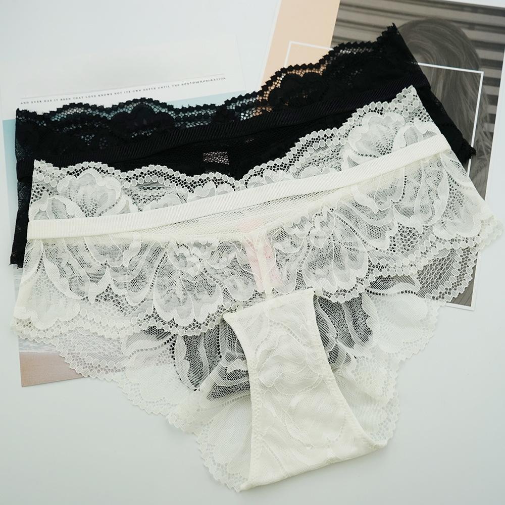 Сексуальные трусики для женщин, кружевные прозрачные трусы с вышивкой, соблазнительное нижнее белье с низкой посадкой, удобные трусы, нижнее белье