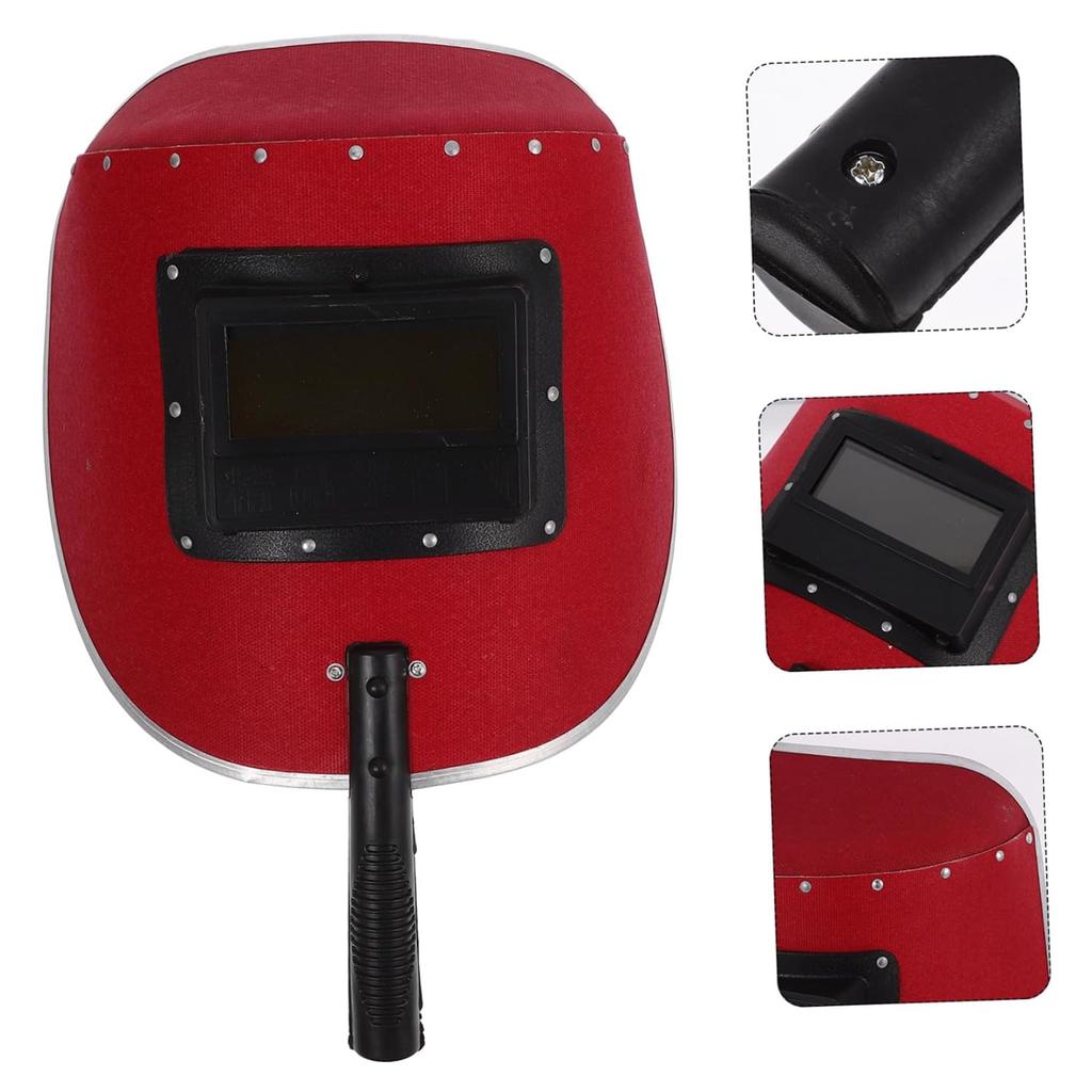 Сварочная маска Маска Сварочная Ручная Сварочная Ручная Самозатемняющийся Сварочный Шлем Шлифовка Сварочные Щитки Маска для Сварки Сварщик Ручная Дерево Красный