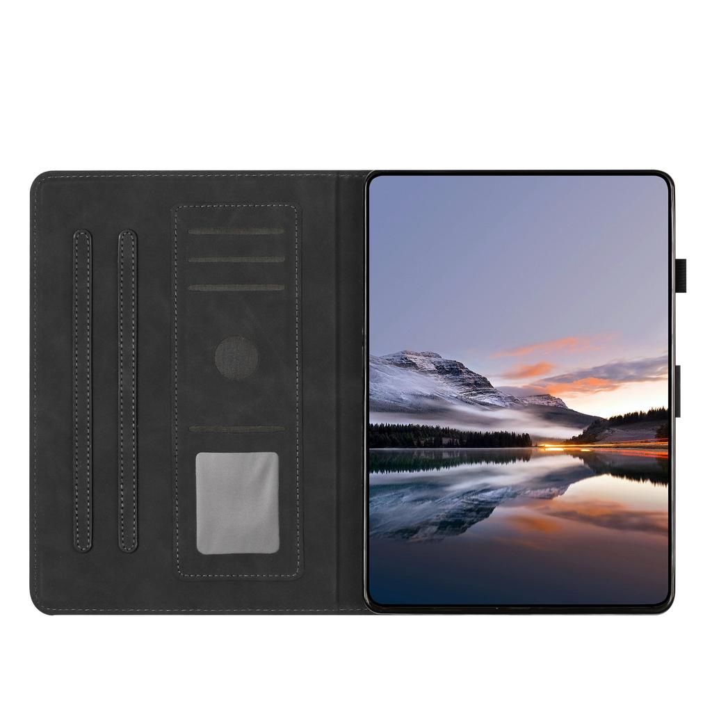 Чехол для планшета для Samsung Galaxy Tab S6 Lite (2024)/(2022)/(2020) Держатель для карт подставка Бабочка Цветочный тисненый кожаный чехол