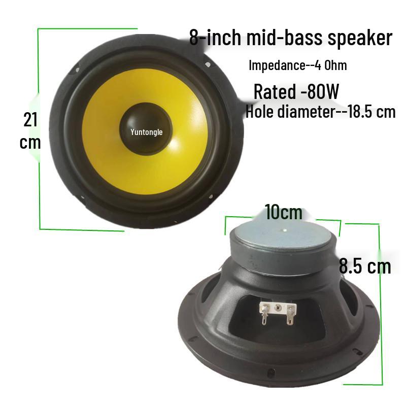 Полнодиапазонный средне-низкочастотный динамик с алюминиевой рамой, от 3 до 12 дюймов