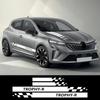 4 шт. Комплект наклеек на боковые юбки и капот автомобиля для Renault Clio RS R.S. Виниловые наклейки в стиле гоночных полос Trophy-R Аксессуары для тюнинга авто
