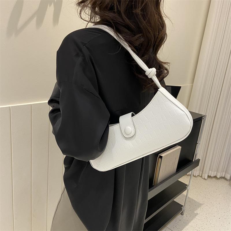 Модная простая сумка через плечо весна-лето, новая повседневная популярная женская сумка через плечо в корейском стиле, текстурированная сумка-мессенджер