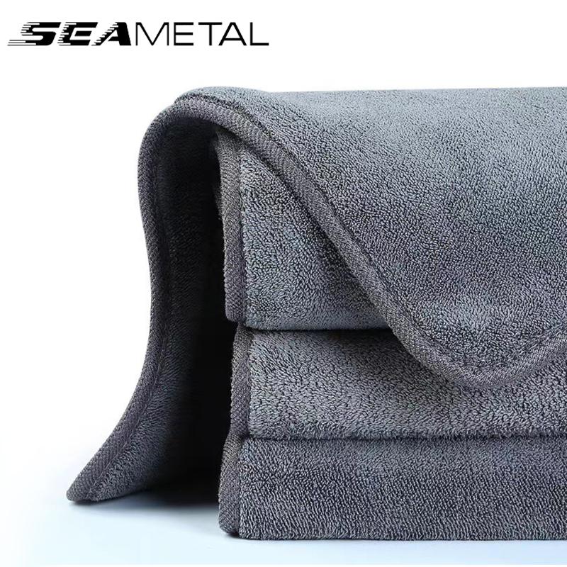SEAMETAL Полотенце для мойки автомобиля 450 г/м² Полотенце из микрофибры Впитывающее воду Мягкая сушка Чистящая салфетка Уход за автомобилем