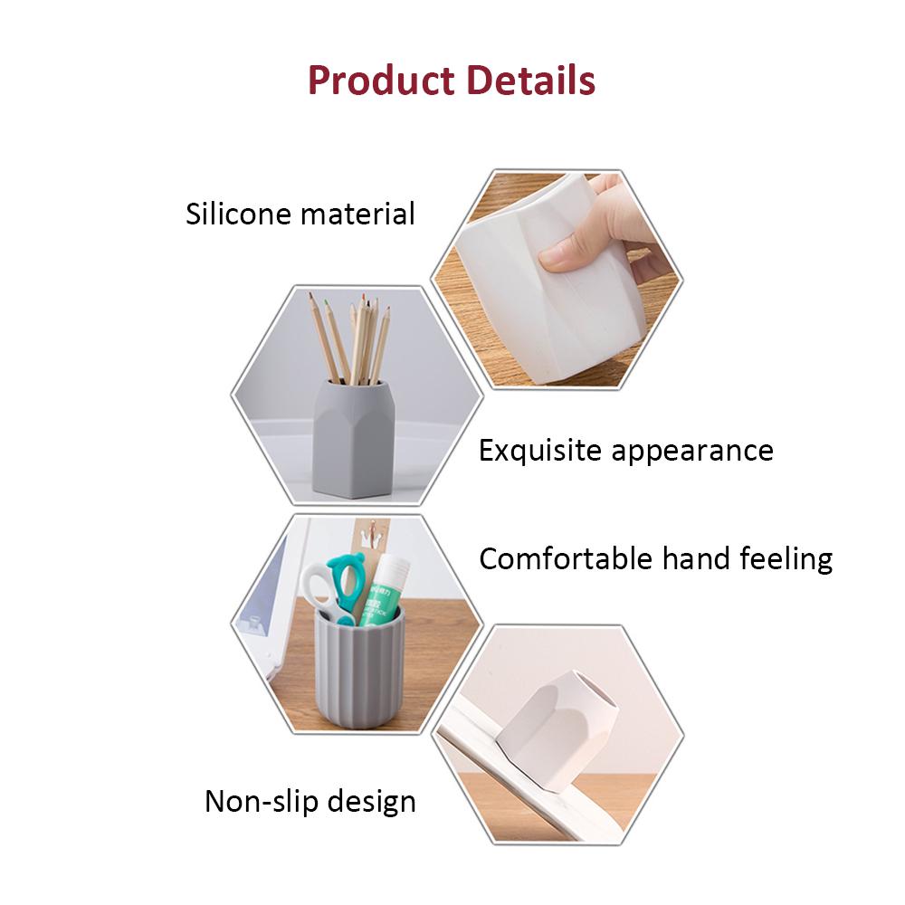 Multi-functional Pen Holder Storage Box Desktop Organizer for Office School Stationery Supplies