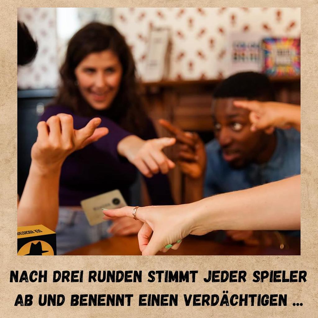 «Самозванец — Сможете ли вы его разоблачить?»" — настольная игра, сочетающая блеф, креативность, словесные игры и подозрительность!, подходит для многих людей, настольная игра