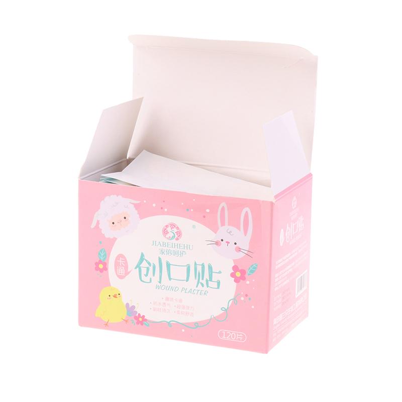 120Pcs/Set Band-Aid Pattern Adhesive Plaster Bandage Breathable Waterproof Stick Bandaids Cartoon Kawaii Band Aid