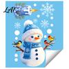 Santa Claus Window Sticker Christmas Static Glass Sticker Snowman Reindeer Holiday Cling Reusable Waterproof Decorative Decal for Party Cling