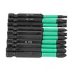 Набор магнитных бит для отвертки 10 шт. Крестообразные Звездообразные Нескользящие Высокая Твердость Мощное Сверление Ударная Дрель