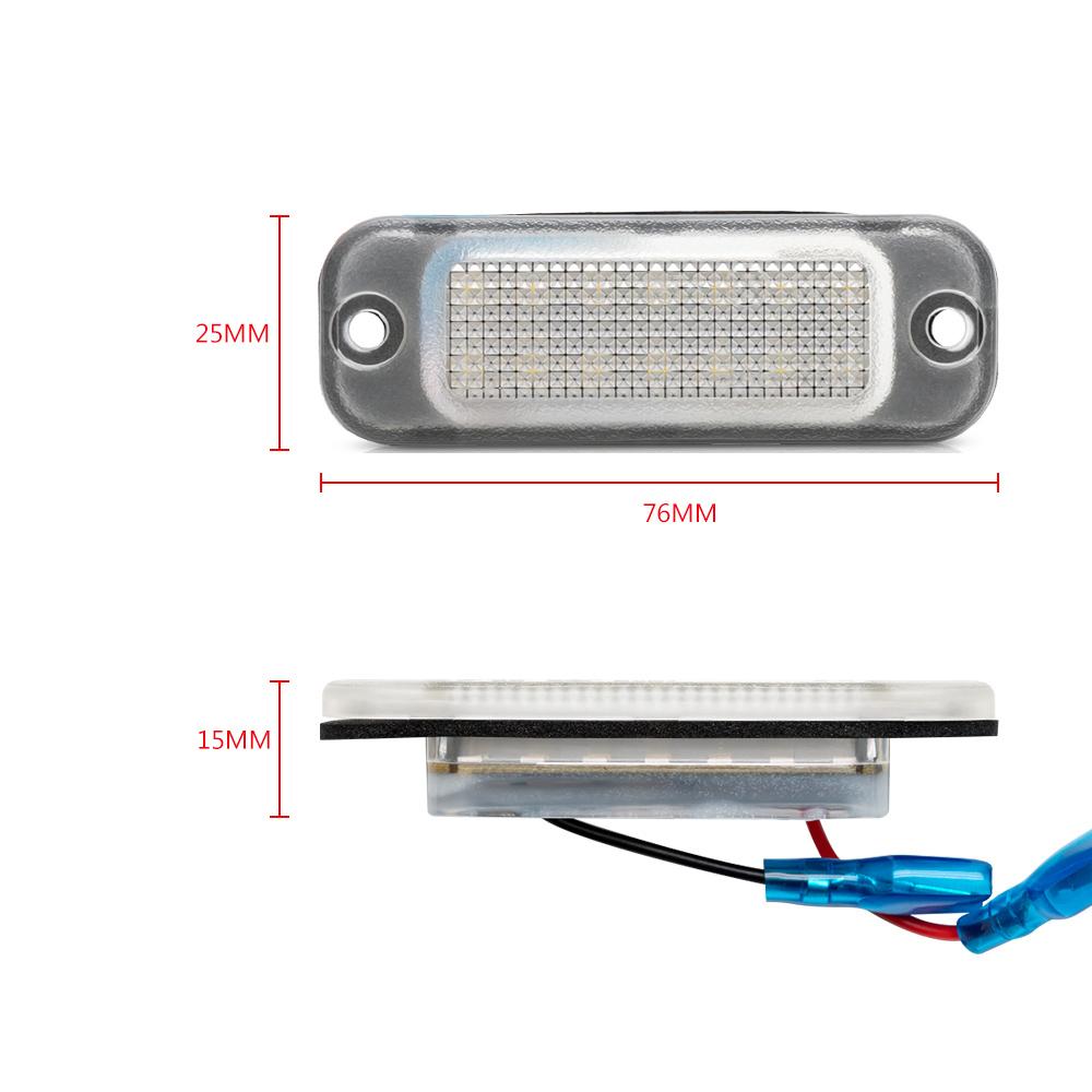 Для Mercedes Benz G-класса первого поколения W463 2013-2018 и G-класса второго поколения W463A 2019 светодиодная подсветка номерного знака без ошибок