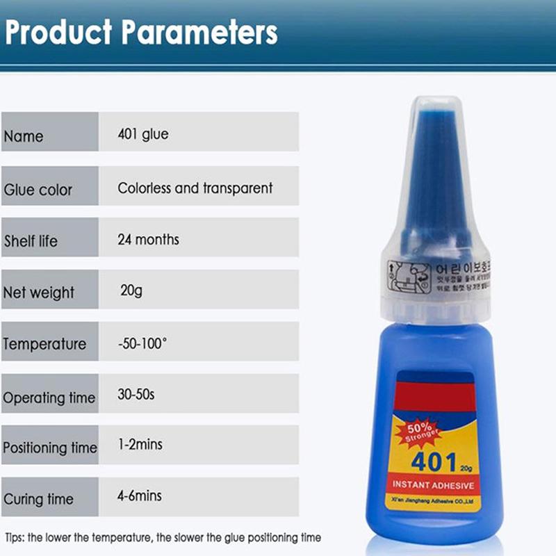 Stronger 401 Super Glue 20 мл Бутылка Мгновенный Быстрый Клей Многофункциональный Клей Фиксации