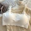 Бюстгальтер Ice Silk для женщин, однотонный, простой, удобный, приятный для кожи, регулируемые бретели, дышащий, спортивный, для сна