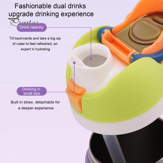 Water Bottle Lid with Straw BPA-Free Food Grade Plastic Cup Lid with Handle Splash Resistant Lid Replacement Straw Caps for Coffee Mug Cooler Cup