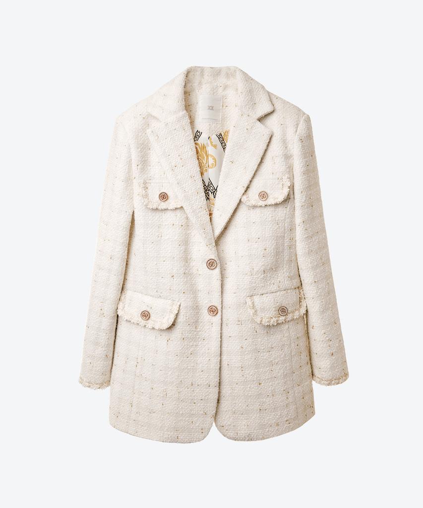 Untage Untage Boucle Tweed Blazer[White(Woman)]_Uto-Fb41