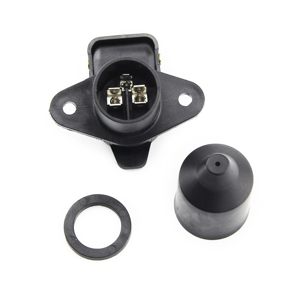 12V Tractor 3 Pin Plug Socket Trailer Plug Socket 3 Pin Suiatble for Trailer Truck RVs Car Caravan Tractor Durable