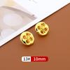10 шт. пуговицы для рубашек, женская одежда, кардиган, шифон, круглые металлические пуговицы, детские мужские рубашки, универсальные золотые пуговицы Daquan