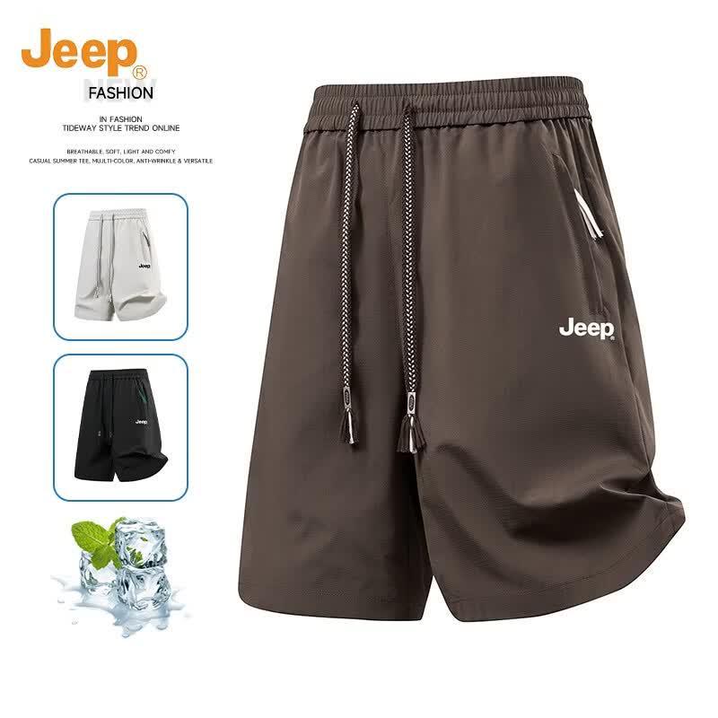 Jeep Мужские повседневные шорты из ледяного шелка, быстросохнущие