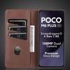 Роскошный магнитный адсорбционный кожаный чехол для Xiaomi POCOPHONE POCO M6 plus 5G Flip Cover Защитный чехол Capa Fundas Coque