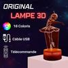 Lampe de Chevet 3D LED - Danseuse - Multicolore - Télécommande - Idée Cadeau Enfant - Intérieur