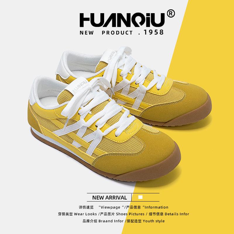 Глобальная сетчатая дышащая немецкая тренировочная обувь женская обувь ZHQ-HY1013 новая женская обувь летняя на плоской подошве универсальная повседневная обувь женская