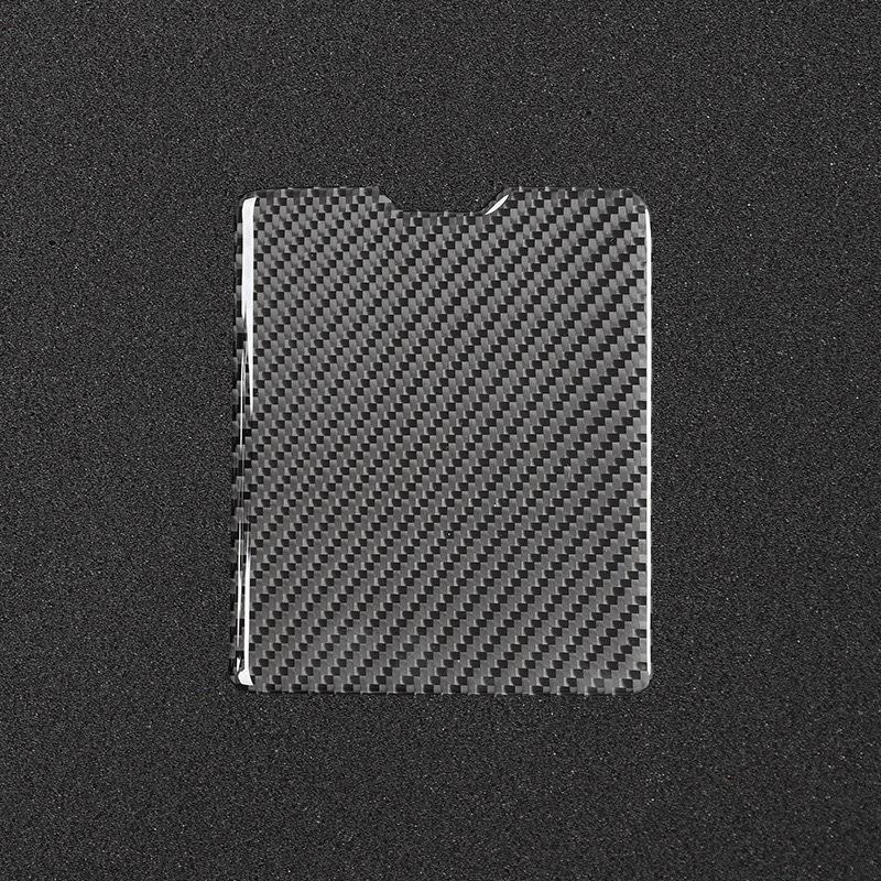 Carbon Fiber Driver Side Storage Door Panel Cover Sticker For Mitsubishi Lancer GT GTS ES DE 2008-2015 Modified Car Accessories