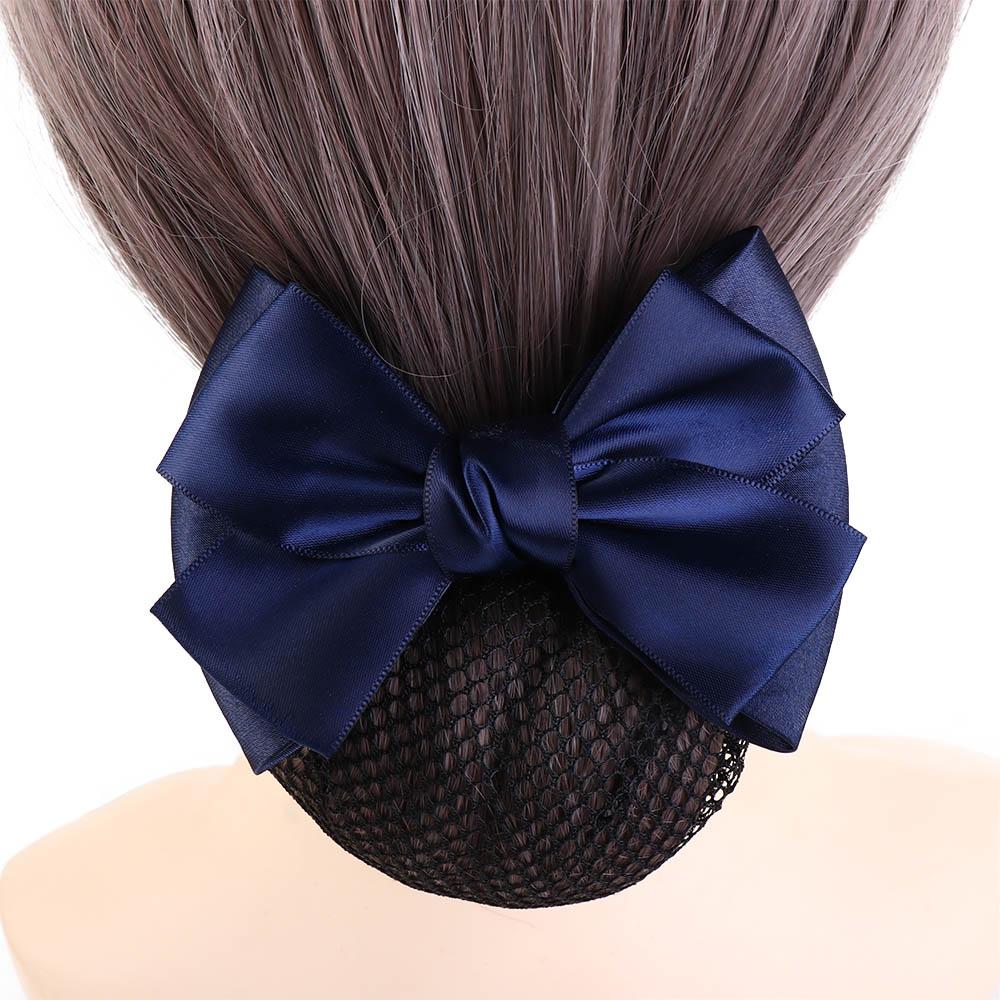Hair Accessories Hairgrips Bowknot Women Barrette Net Bun Crochet Net Bun Hair Cover Net Bun Snood