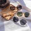 Vintage Women Sunglasses Round Frame Fashion Outdoor Beach Vacation Sunglasses Non Polarized Glasses