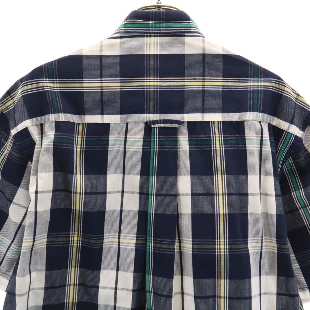 PENDLETON Рубашка с коротким рукавом на пуговицах в клетку S Темно-синий система Мужская Б/у