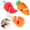 1PC Creative Cute Little Pepper Carrot Chicken Leg Modeling Pot Lid Raising Silicone Anti-Spill Kitchen Practical Fun Gadget