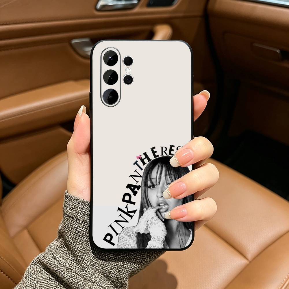 Уличный Чехол PinkPantheress для Samsung S25, S24, S21, S22, Plus S23, S30, Ultra, S20, Fe, Lite, Черный Мягкий Силикон