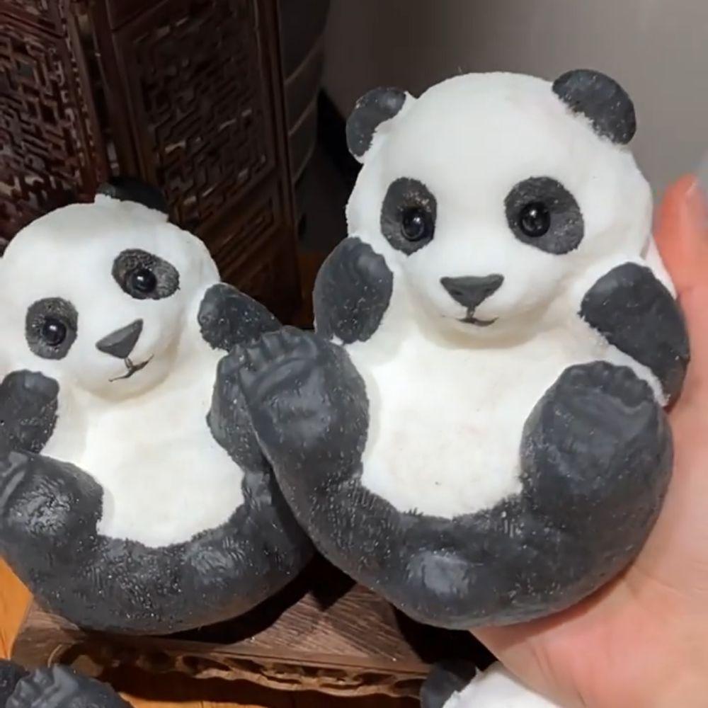 Slow Rebound Big Panda Squeeze Toy Cartoon Panda Fidget Toy Simulation Panda Squeeze Toys  for Kids