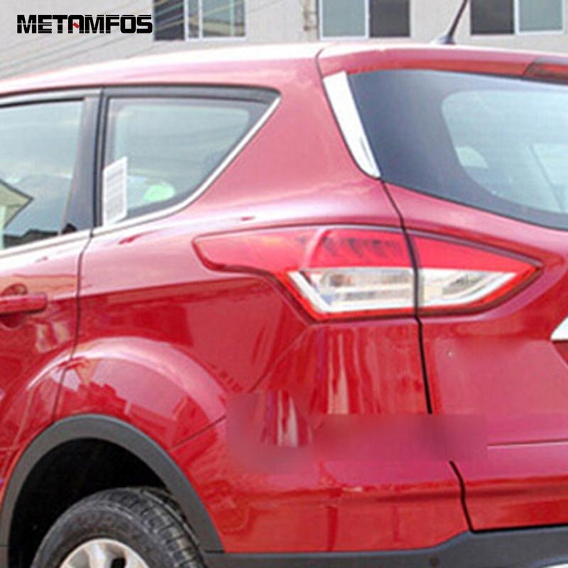 Для Ford Kuga Escape 2013 2014 2015 2016 2017 2018 Хромированная Накладка Спойлер Крыло Боковой Спойлер Заднего Стекла Декоративная Накладка Автоаксессуары