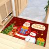 Рождественский ковер-мат Санта Клаус Коврик Ковер Елка Украшение для дома Праздничный декор для прихожей Пол со снеговиком Оленями Дизайн Счастливого Рождества
