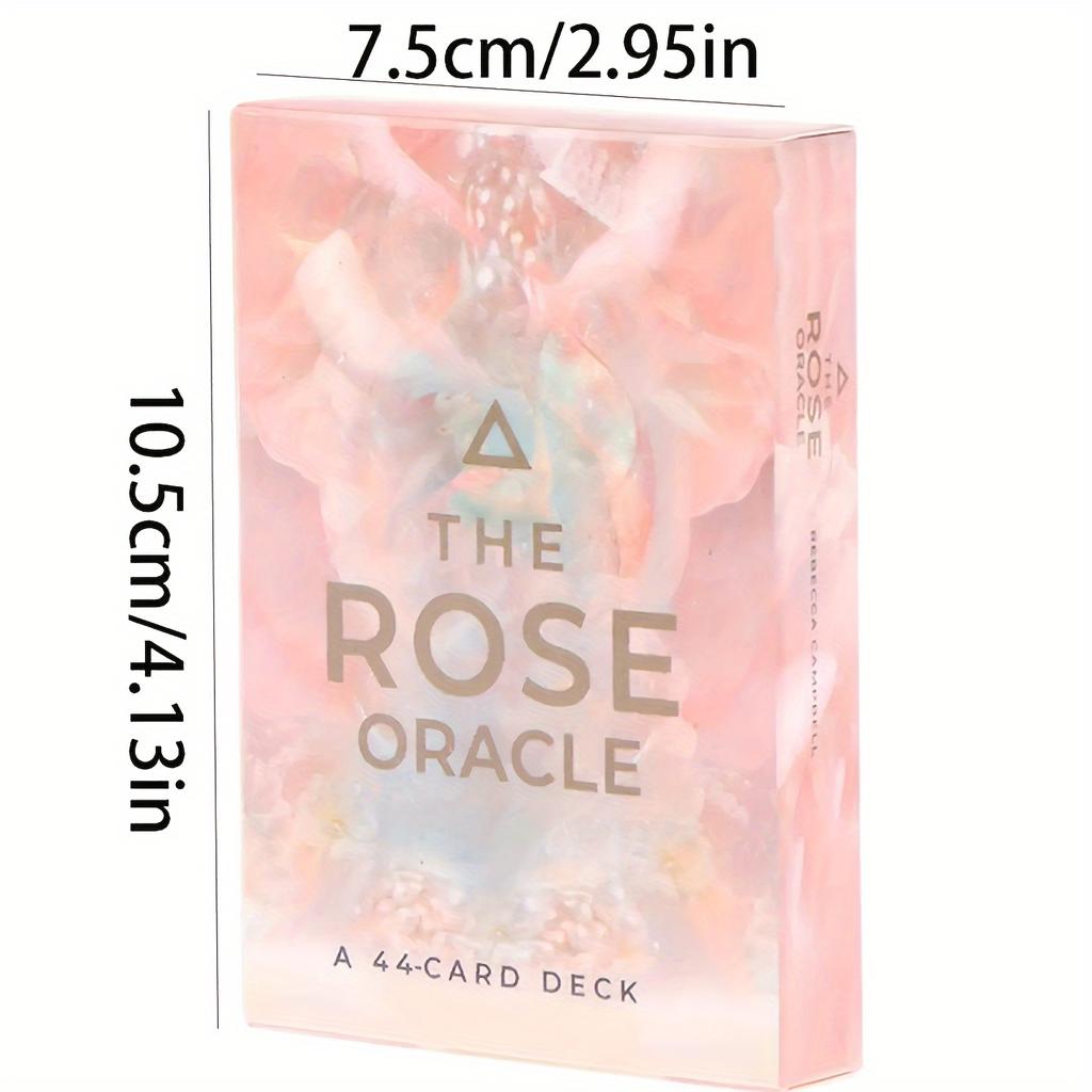 The Rose Oracle Tarot Card Deck - 44 Card Mystery Game Set with Standard Edition E-Guidebook, Divination and Witchcraft Tools for Guidance and Insight
